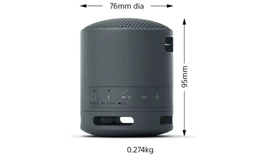 Sony SRS-XB100 Bluetooth Portable Speaker - Black - 